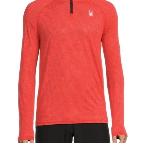 š Spyder Menās Mockneck RaglanāSleeveāPoloāsizeāSmall - Picture 3 of 14